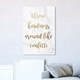 Oliver Gal TypographyWall Art Canvas Prints 'Throw Kindness Around Like ...