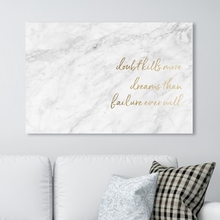 Oliver Gal Typography Wall Art Canvas Prints 'Never Doubt Your Dream ...