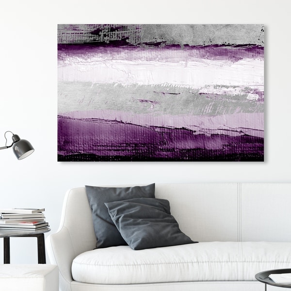 Modern Purple Abstract Canvas Print Painting Wall Art Picture Living Room Decor 