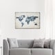 Oliver Gal Maps and Flags Wall Art Canvas Prints 'Mapamundi New Worlds ...