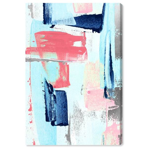 Oliver Gal Abstract Wall Art Canvas Prints 'Coral Eyesight' Paint