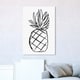 Oliver Gal Food And Cuisine Wall Art Canvas Prints 'pineapple Sketch 