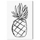 Oliver Gal Food And Cuisine Wall Art Canvas Prints 'pineapple Sketch 