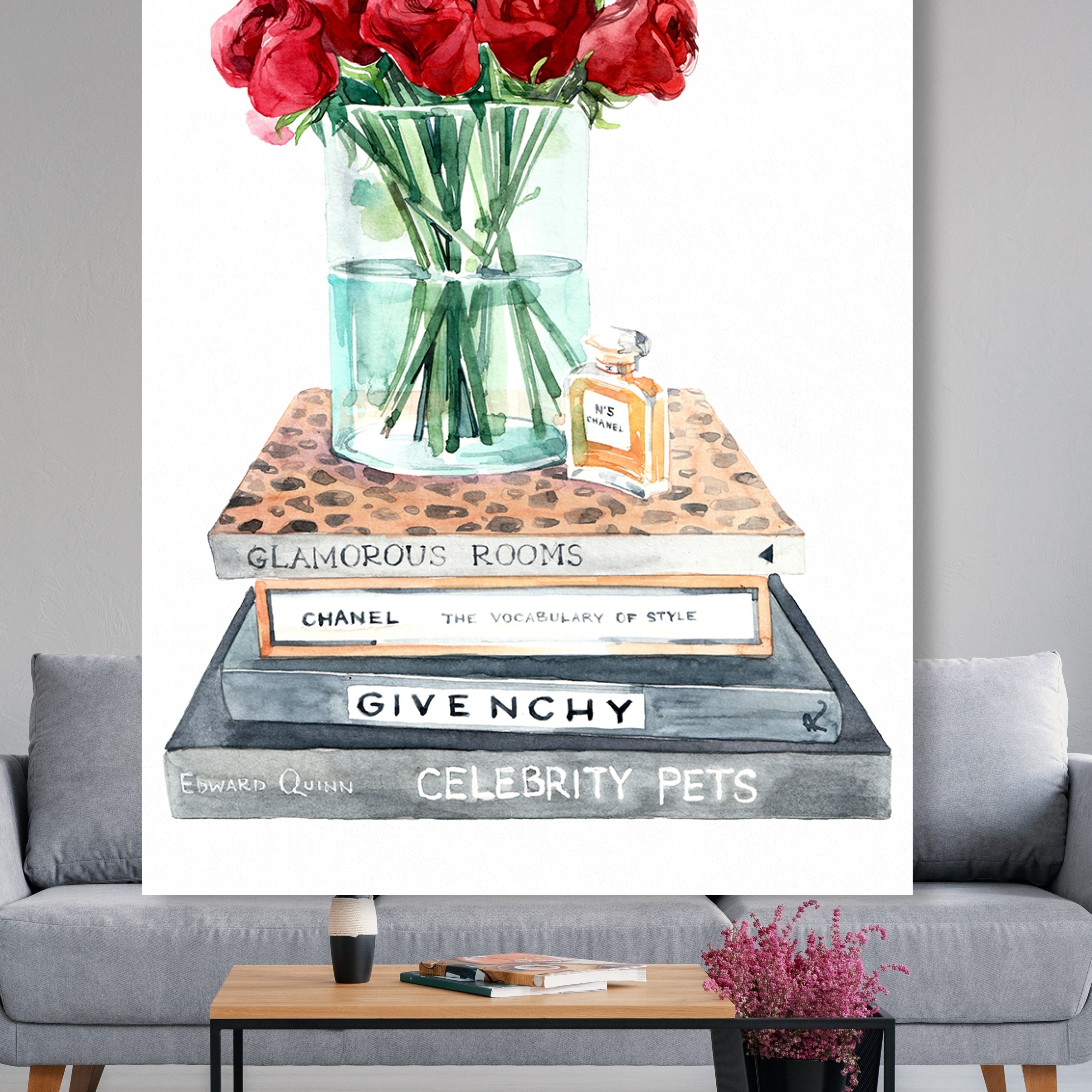 The Oliver Gal Artist Co. Fashion and Glam Wall Art Canvas Prints 'Fashion Book Perspective