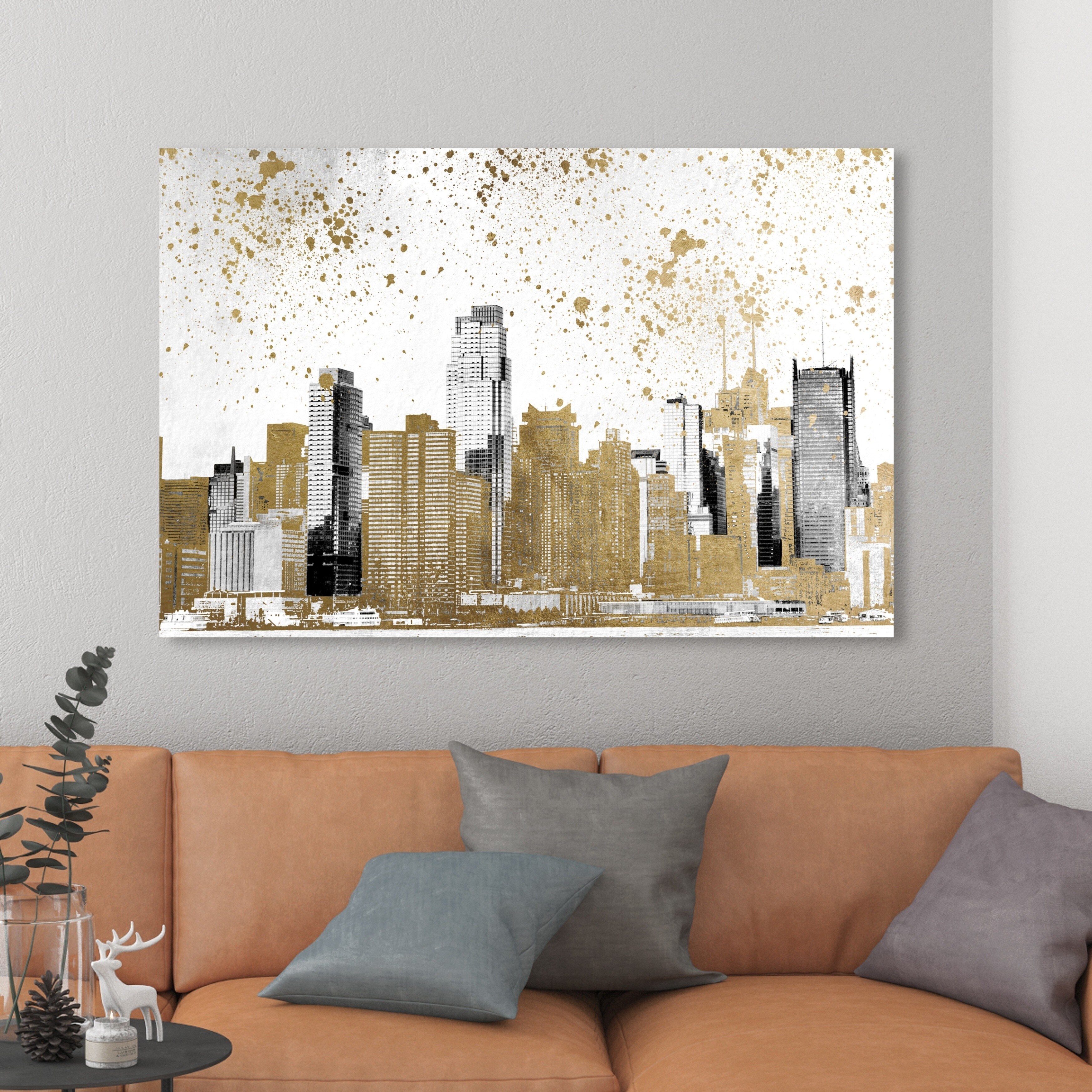 The Oliver Gal Artist Co。「ゴールドダイヤモンド」 Amazon.com: The Oliver Gal Artist Co. Gold Diamonds' Framed