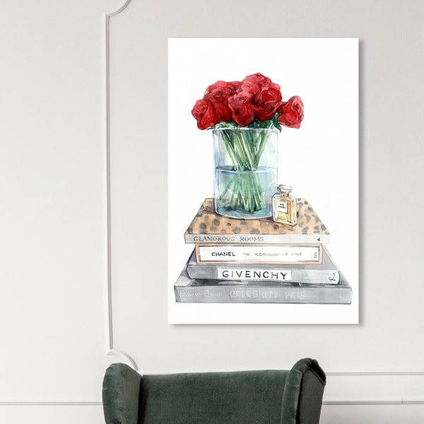 Shop Oliver Gal Fashion and Glam Wall Art Canvas Prints 'Red Roses