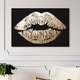 Oliver Gal Fashion And Glam Wall Art Canvas Prints 'gold Leaf Kiss 