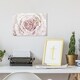 preview thumbnail 6 of 9, Oliver Gal Floral and Botanical Wall Art Canvas Prints 'Blush Winter Flower Dark Pink' Florals - Pink, Pink