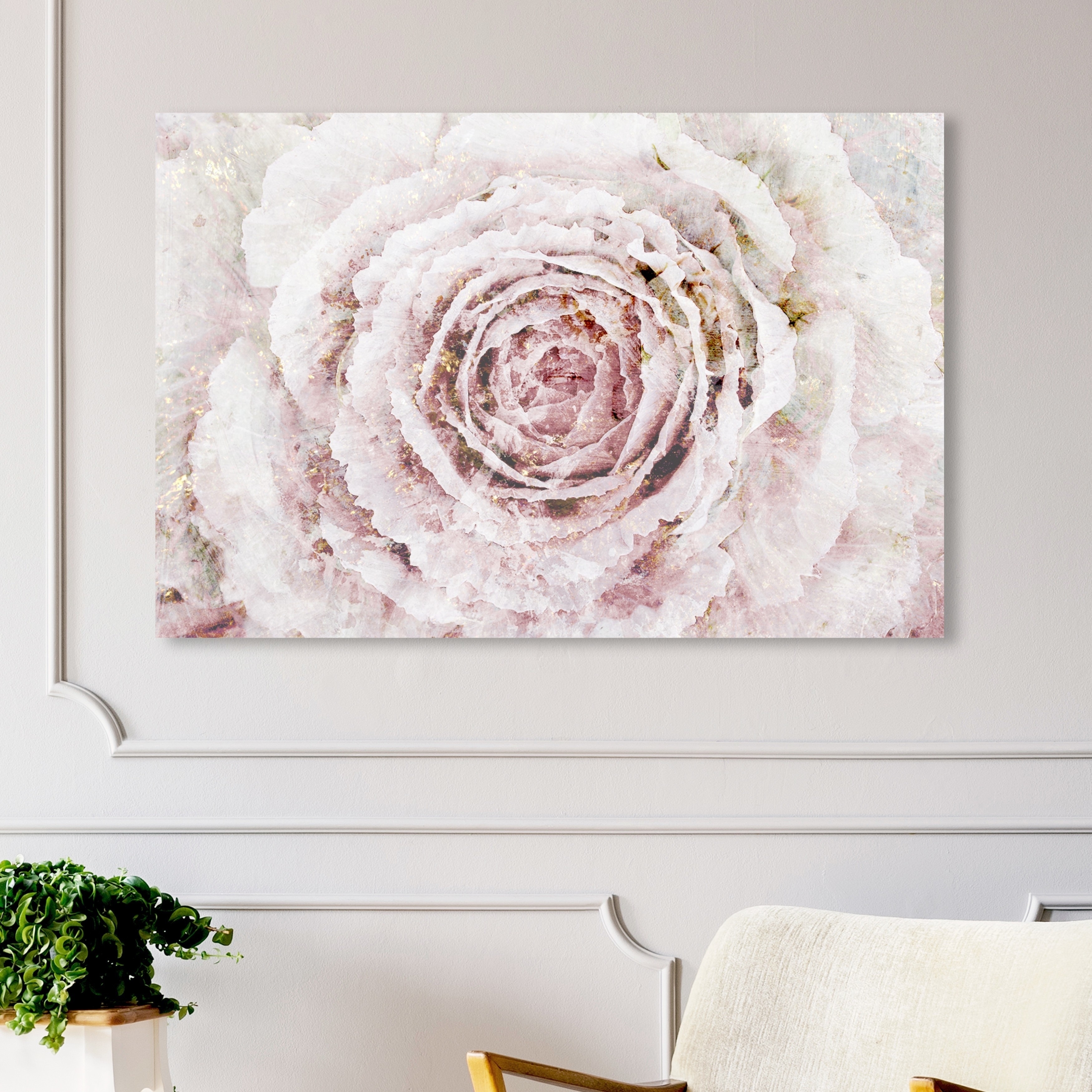 Bookstack Peony Pink Wall Art, Canvas Prints, Framed Prints, Wall