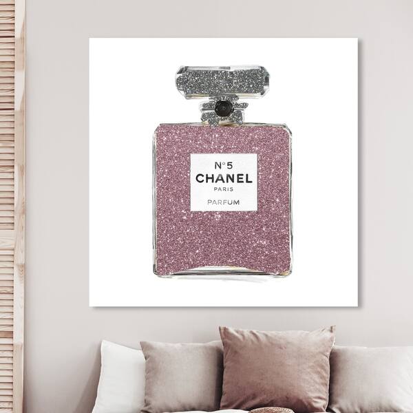 Shop Oliver Gal Fashion And Glam Wall Art Canvas Prints Pink Classic Number 5 Perfumes Pink Gray Overstock 30765641
