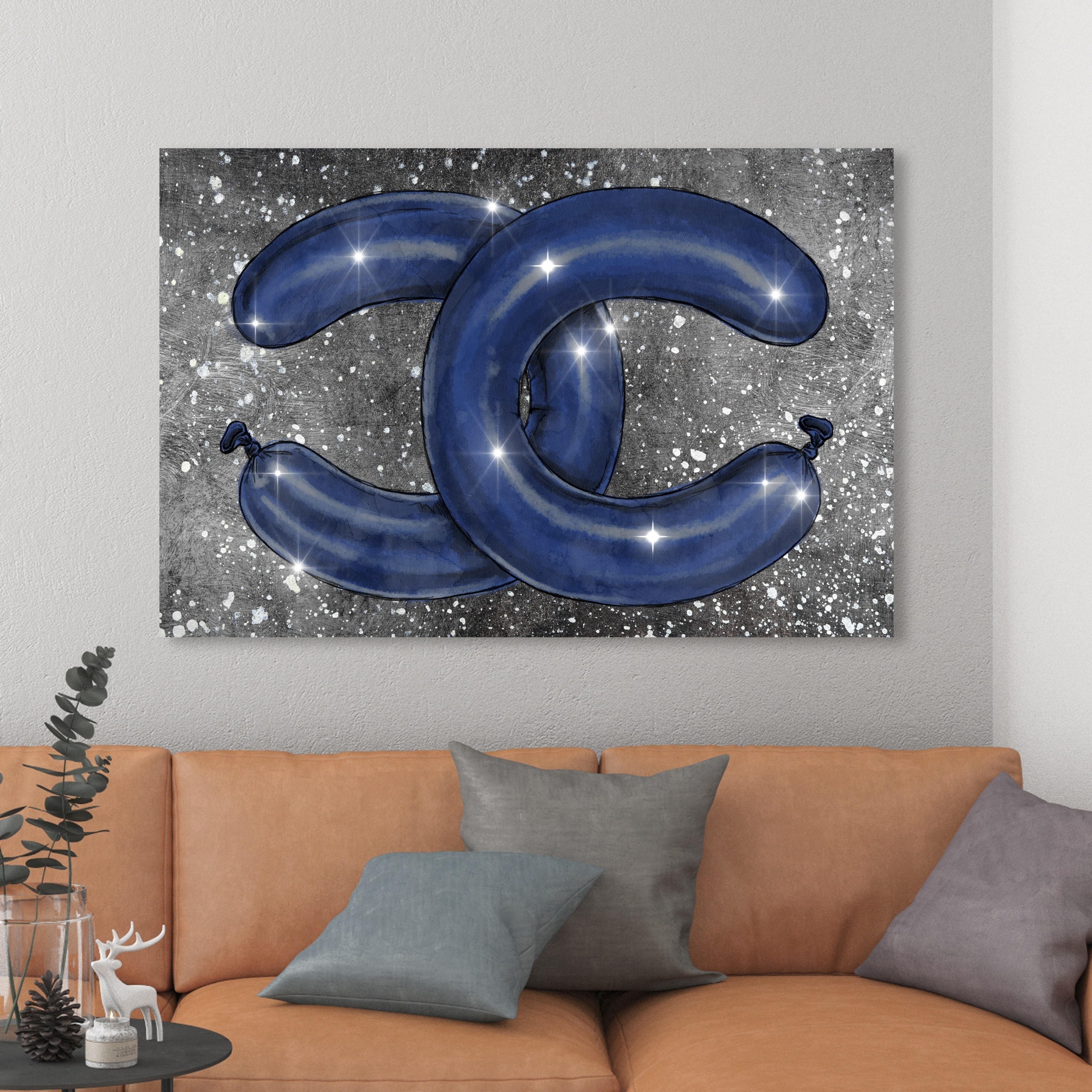 Oliver Gal 'Emballeur Navy' Fashion and Glam Framed Wall Art Prints Road  Signs - Blue, Gold - Bed Bath & Beyond - 31287477