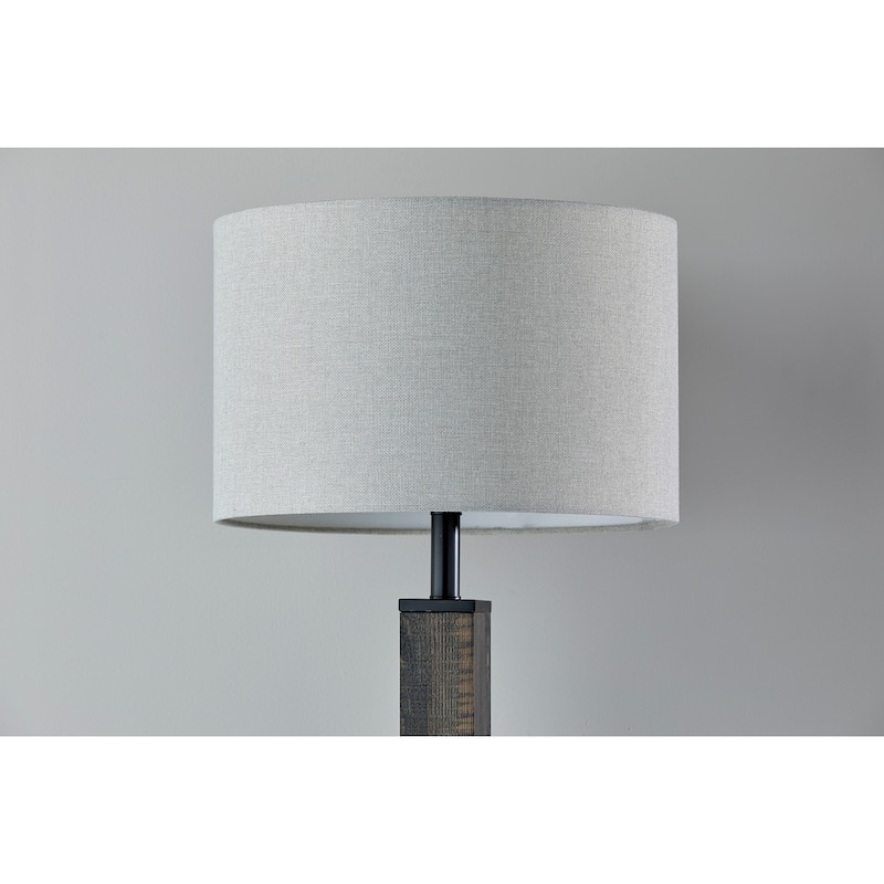 Adesso Walnut or Black Kona Table Lamp