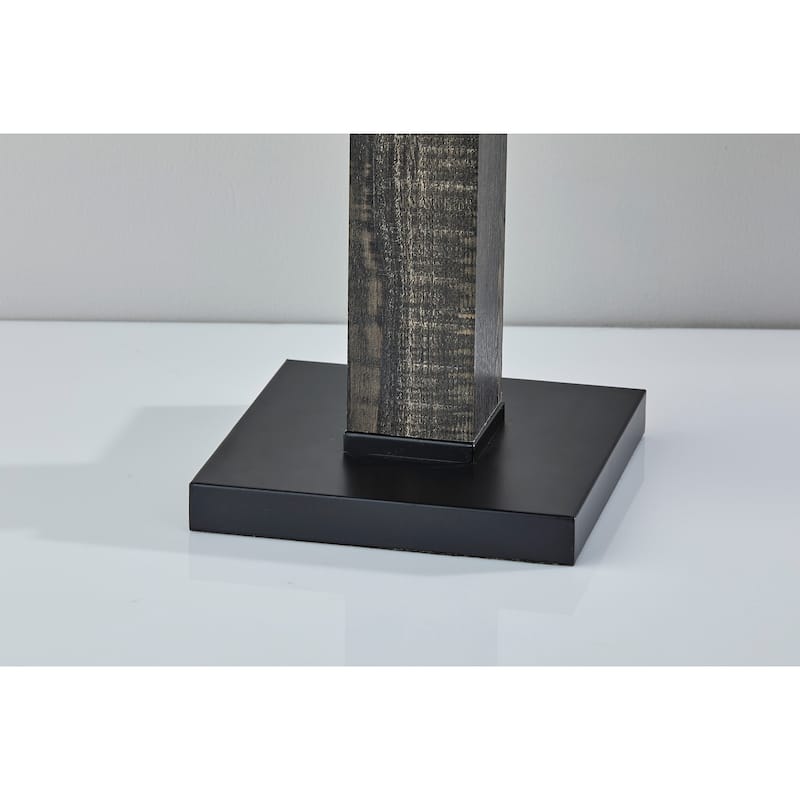 Adesso Walnut or Black Kona Table Lamp