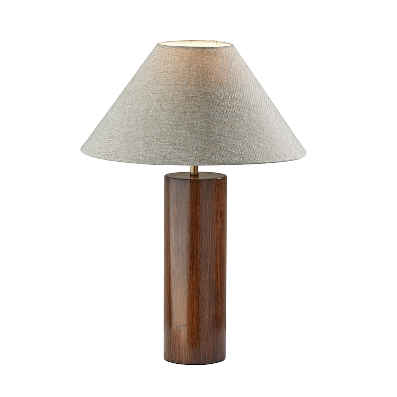 Adesso Martin Wooden Table Lamp - Walnut