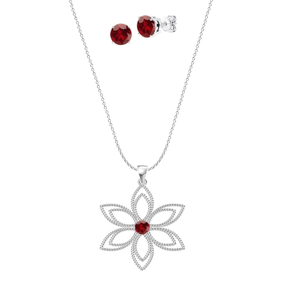 Natural Amethyst Gold Plated 925 Sterling Silver Flower Pendant w//18/" Necklace