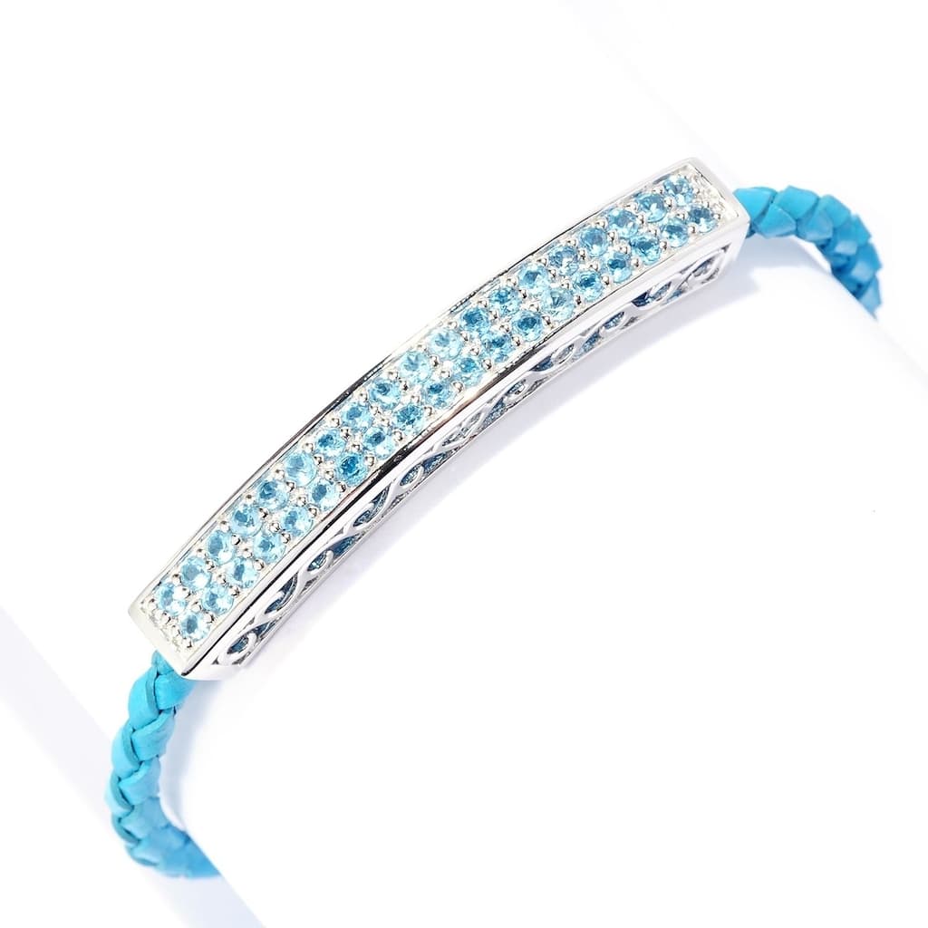 925 Sterling Silver Sky Blue Topaz Bracelet