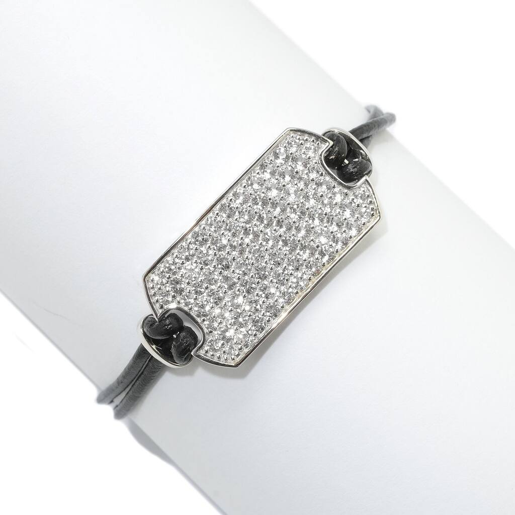 925 Sterling Silver White Topaz Bracelet