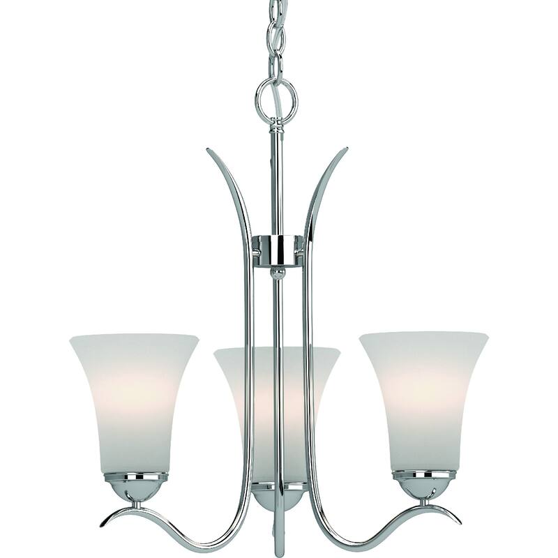 Alesia 3-Light Indoor Polished Nickel Chandelier