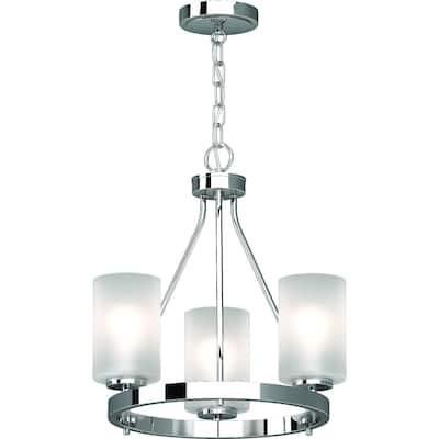 Emery 3-Light Indoor Chrome Mini Hanging Chandelier