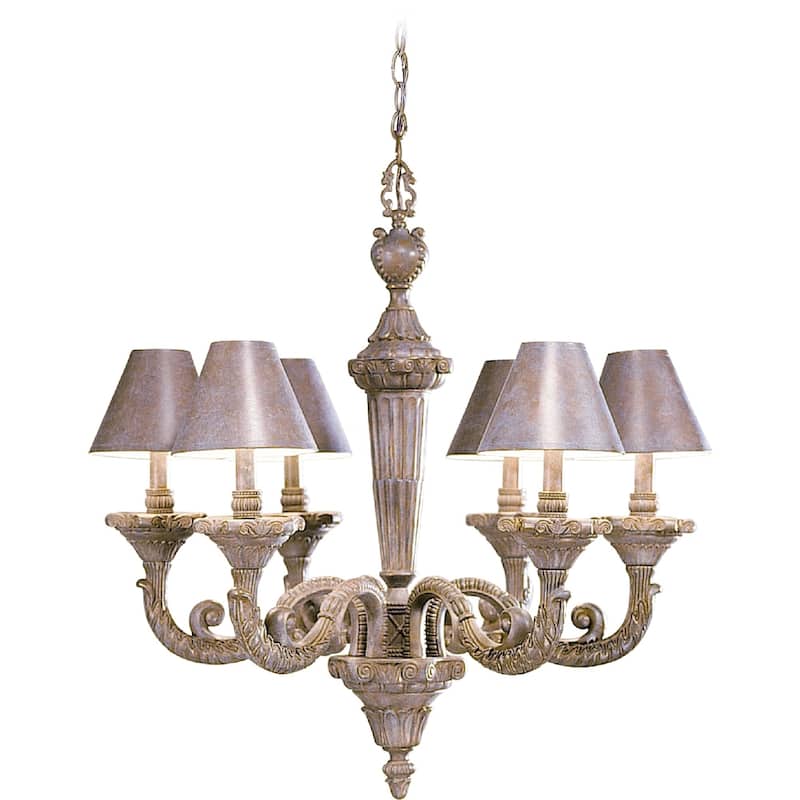 Carena 5-Light Indoor Nickel Hanging Chandelier