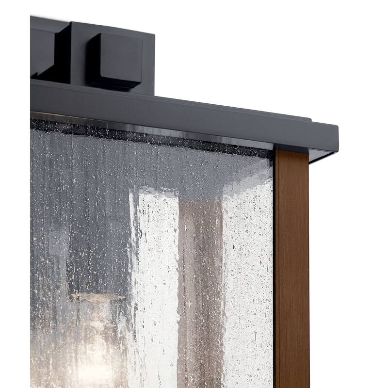 Kichler Lighting Marimount 1-Light Outdoor Wall Light Glass Black