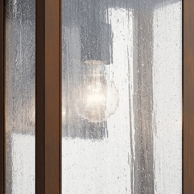 Kichler Lighting Marimount 1-Light Outdoor Wall Light Glass Black