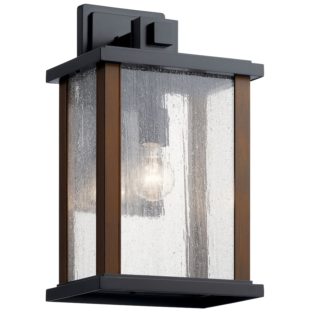 Kichler Lighting Marimount 1-Light Outdoor Wall Light Glass Black