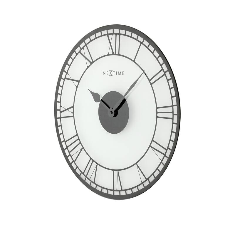 Unek Goods NeXtime Big Ben Decorative, Round Wall Clock, Black Hands on