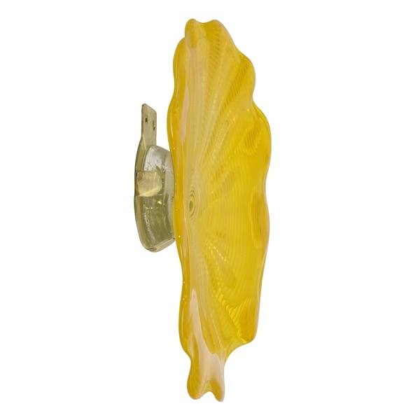 Tawney Gold 12 D Hand Blown Art Glass Wall Décor. Opens flyout.