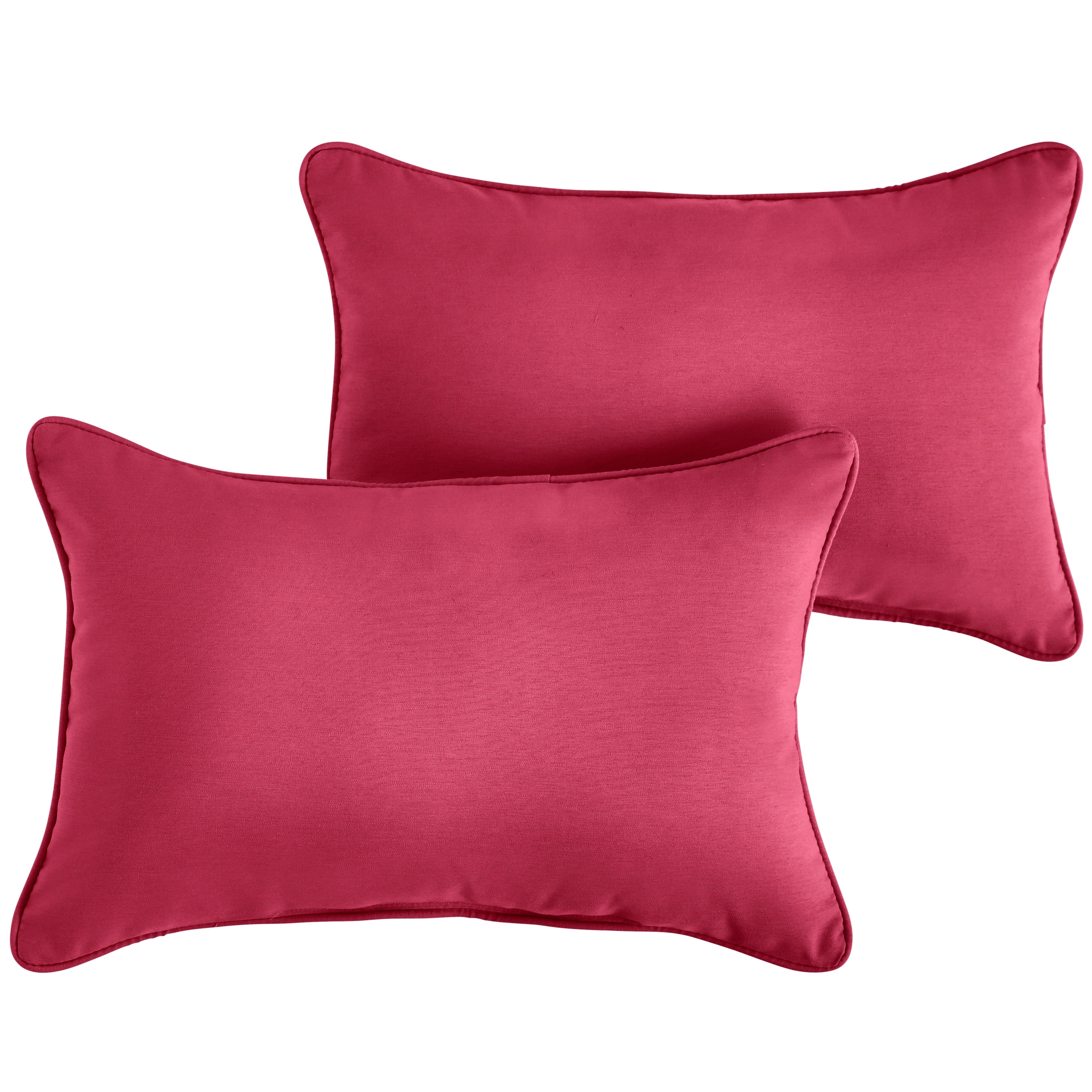 Hot Pink Corded Lumbar Pillows (Set of 2) by Havenside Home - On Sale - Bed  Bath & Beyond - 30766952