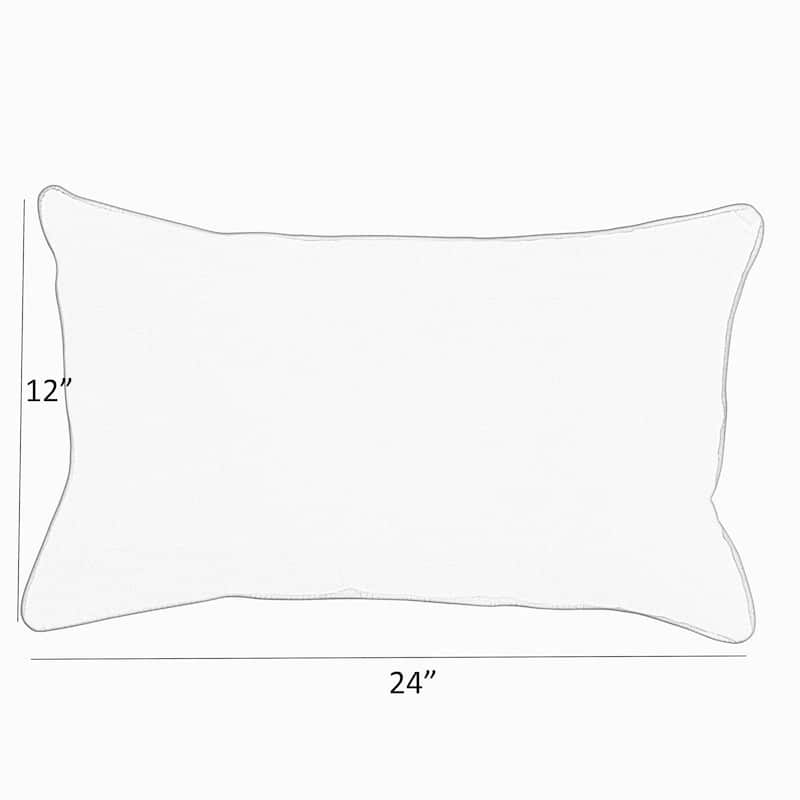 Hot Pink Corded Lumbar Pillows (Set of 2) by Havenside Home - 12 in x 24 in