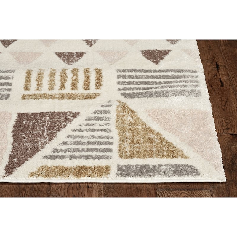 Carson Carrington Mid-Century Modern Geometric Rug