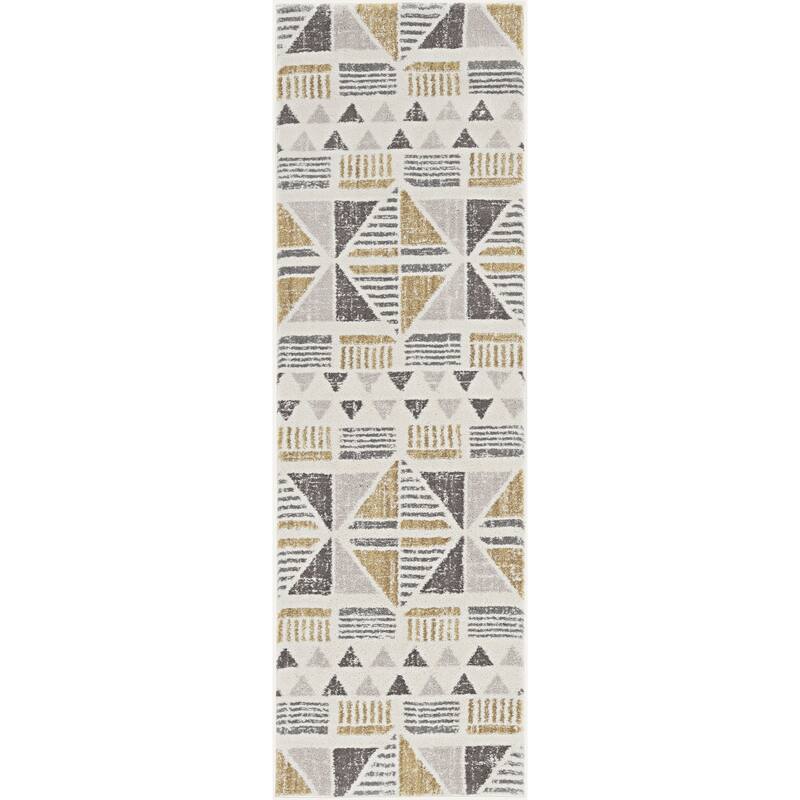 Carson Carrington Mid-Century Modern Geometric Rug