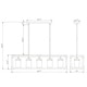 preview thumbnail 4 of 2, Warehouse of Tiffany Greta Grange 44-inch Forged Black and Wood Grain Pendant Lamp