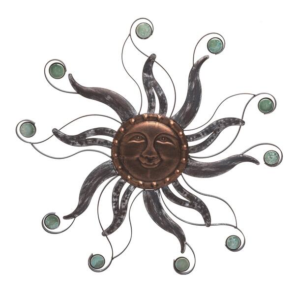 Transpac Metal 22 in. Bronze Spring Celestial Sun Wall Décor - On Sale ...