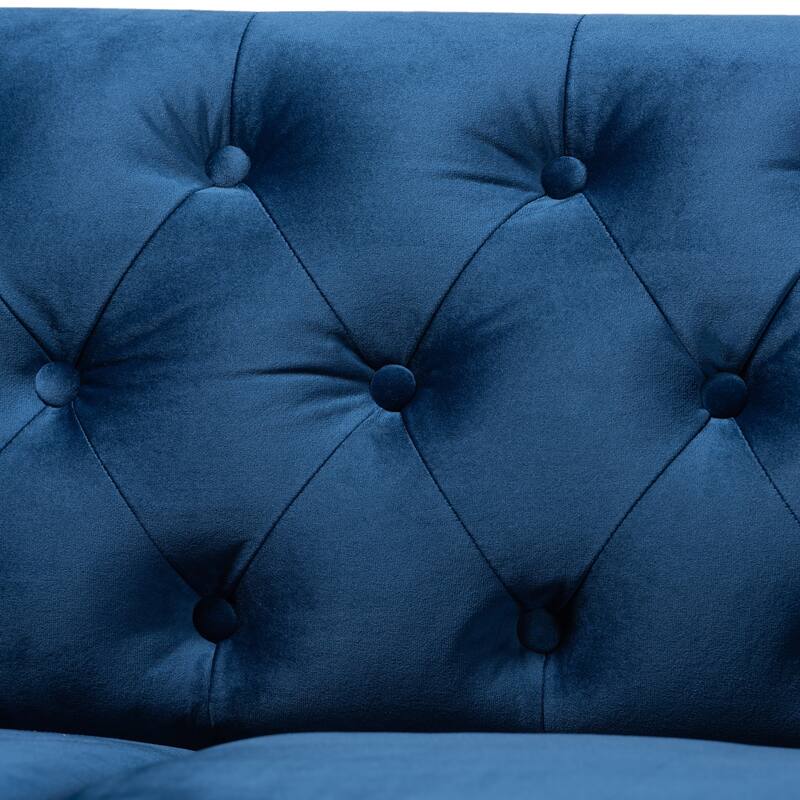 Emma Traditional and Transitional Upholstered Chesterfield Sofa