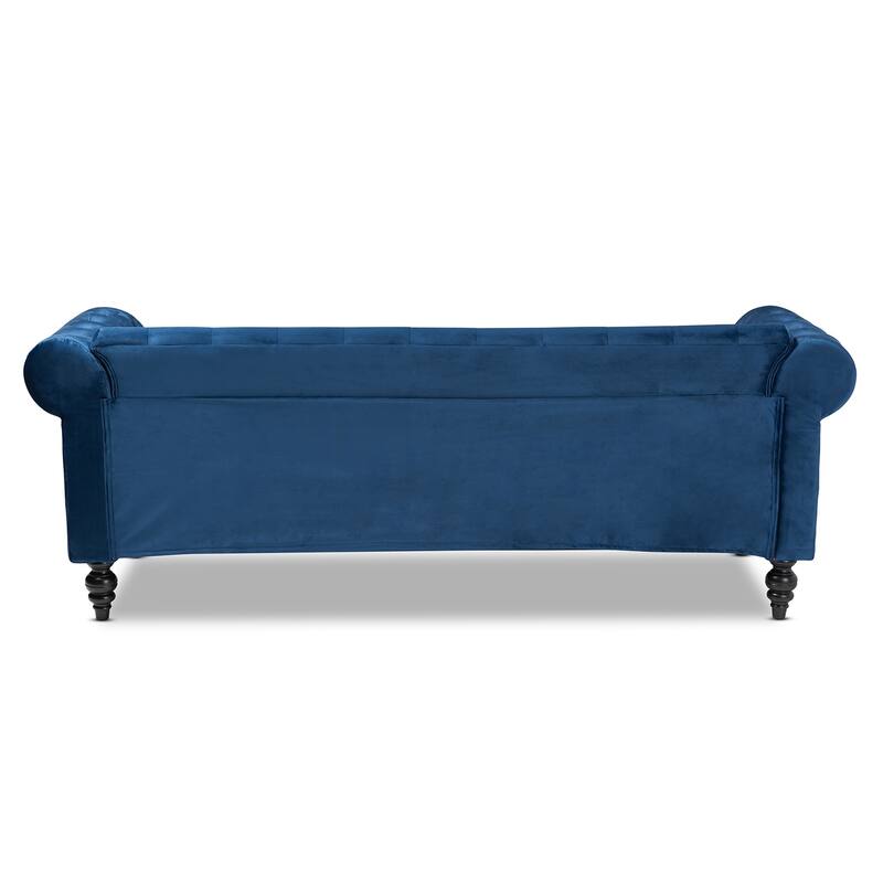 Emma Traditional and Transitional Upholstered Chesterfield Sofa