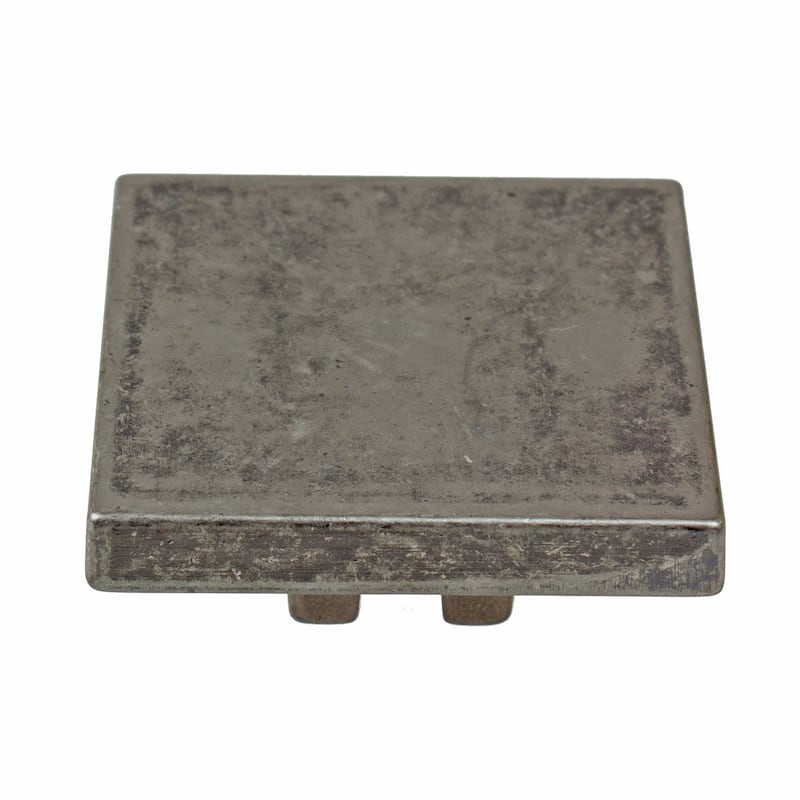 GlideRite 5-Pack 1-1/2 in. Weathered Nickel Thin Square Cabinet Knobs - Weathered Nickel