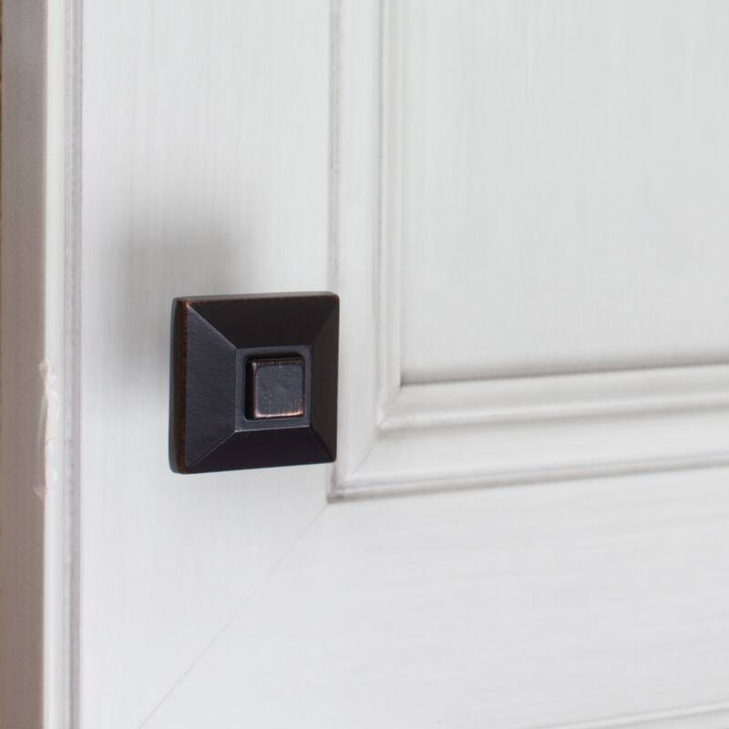 GlideRite 5-Pack 7/8 in. Rubbed Bronze Square Pyramid Cabinet Knobs - Oil Rubbed Bronze