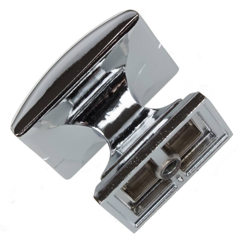 GlideRite 5-Pack 1-1/4 in. Polished Chrome Convex Square Cabinet Knobs - Polished Chrome