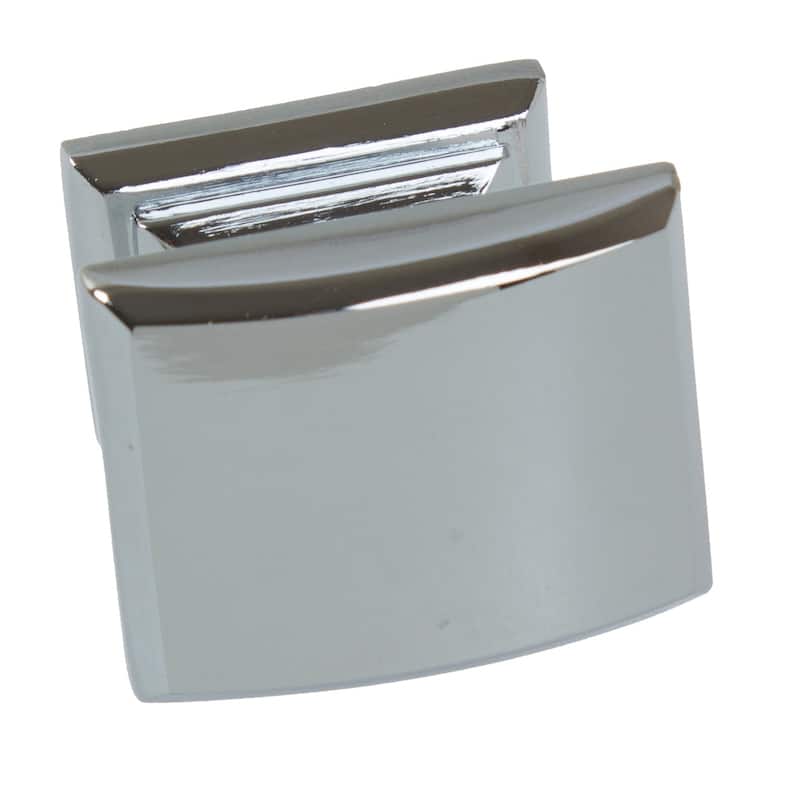 GlideRite 5-Pack 1-1/4 in. Polished Chrome Convex Square Cabinet Knobs - Polished Chrome