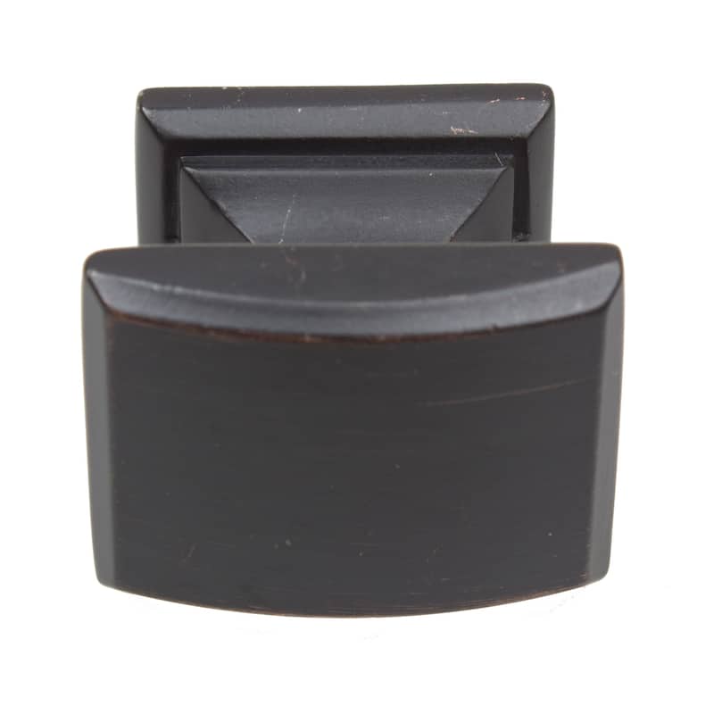 GlideRite 5-Pack 1-1/4 in. Rubbed Bronze Convex Square Cabinet Knobs - Oil Rubbed Bronze