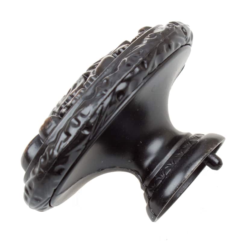 GlideRite 5-Pack 2 in. Oil Rubbed Bronze Ornate Oval Cabinet Knobs - Oil Rubbed Bronze