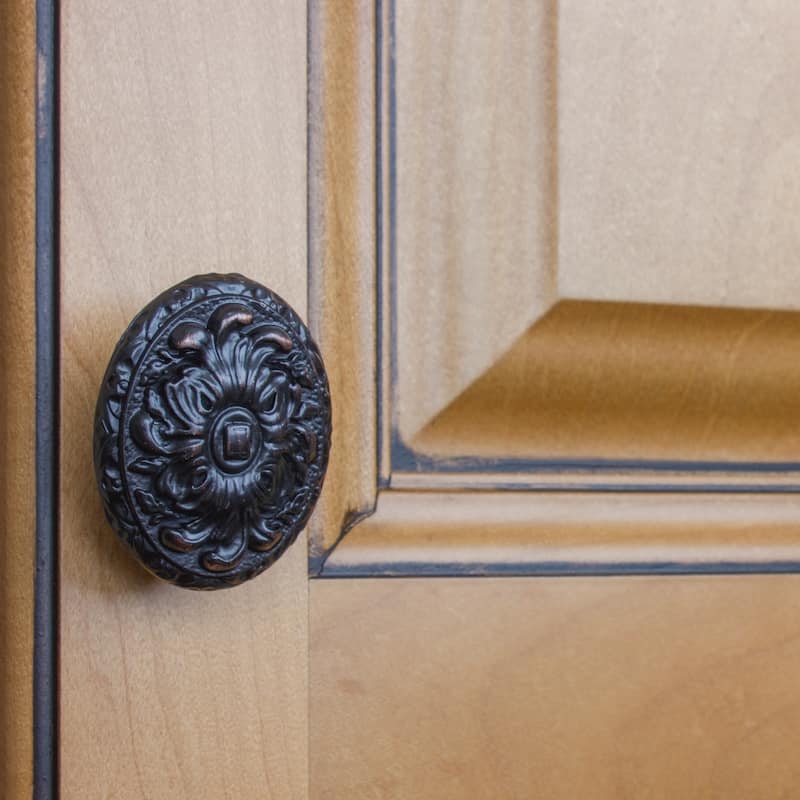 GlideRite 5-Pack 2 in. Oil Rubbed Bronze Ornate Oval Cabinet Knobs - Oil Rubbed Bronze