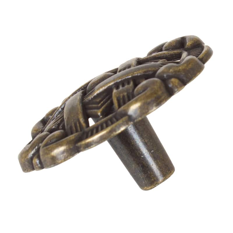 GlideRite 5-Pack 1-3/8 in. Antique Celtic Medallion Cabinet Knobs