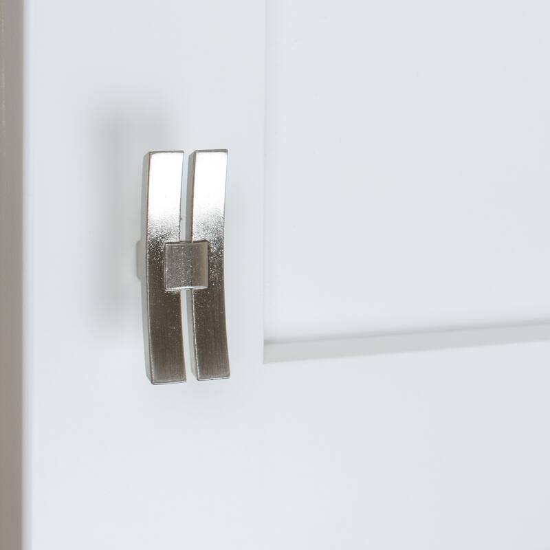 GlideRite 5-Pack 1-7/8 in. Satin Nickel Dual Bar Cabinet Knobs - Satin Nickel