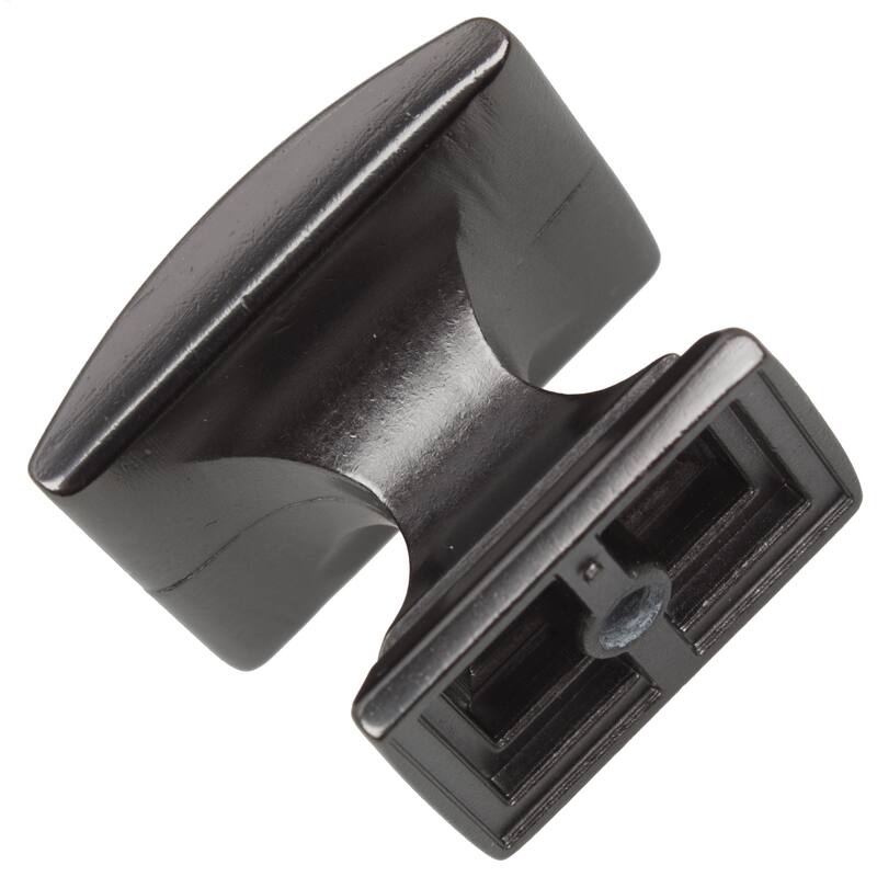GlideRite 5-Pack 1-1/4 in. Brushed Pewter Convex Square Cabinet Knobs - Brushed Pewter