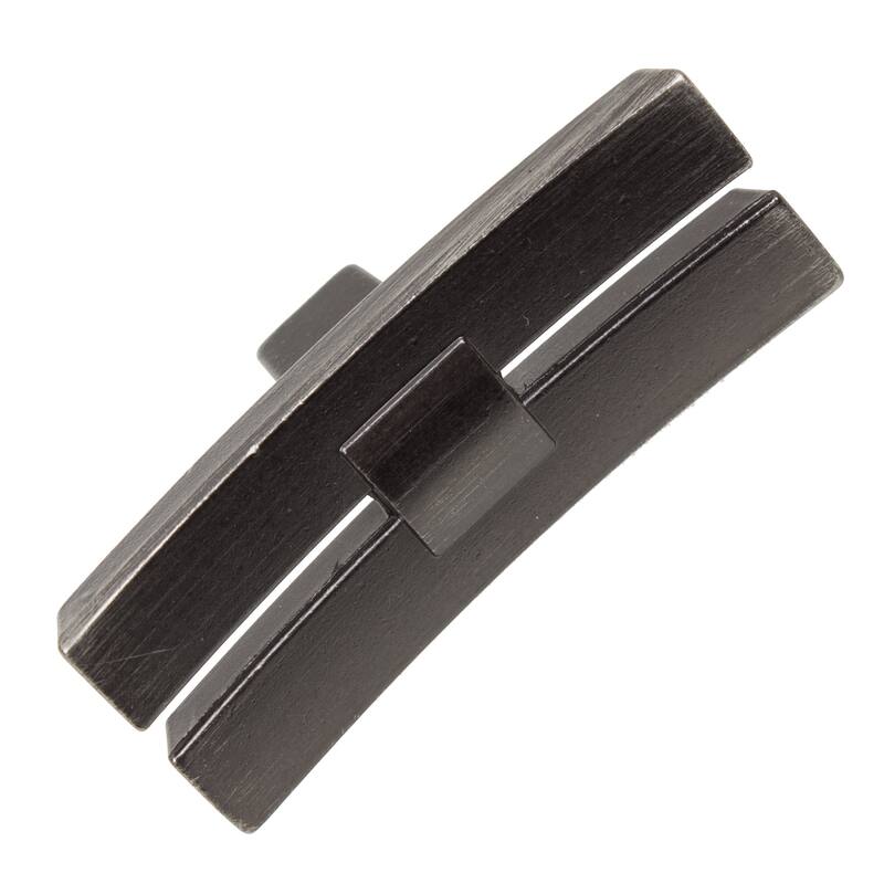 GlideRite 5-Pack 1-7/8 in. Brushed Pewter Dual Bar Cabinet Knobs - Brushed Pewter