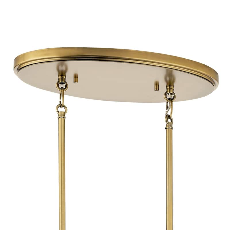 Kichler Lighting Nye 8-Light Oval Chandelier Brushed Natural Brass