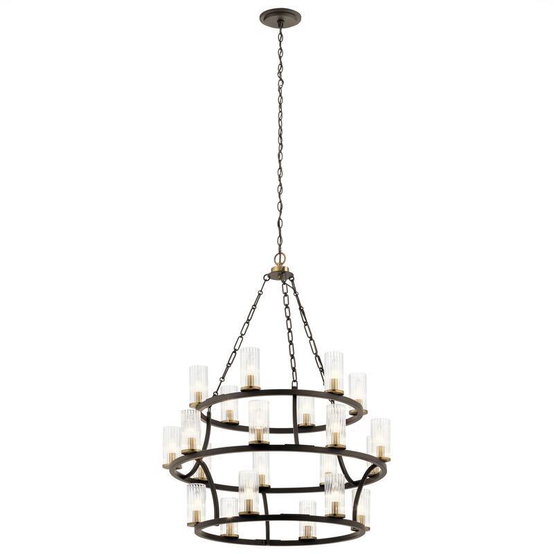 Kichler Lighting Mathias 21-Light 3 Tier Chandelier Olde Bronze